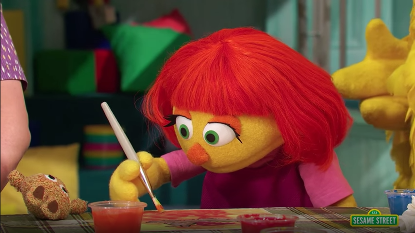 Julia from Sesame Street